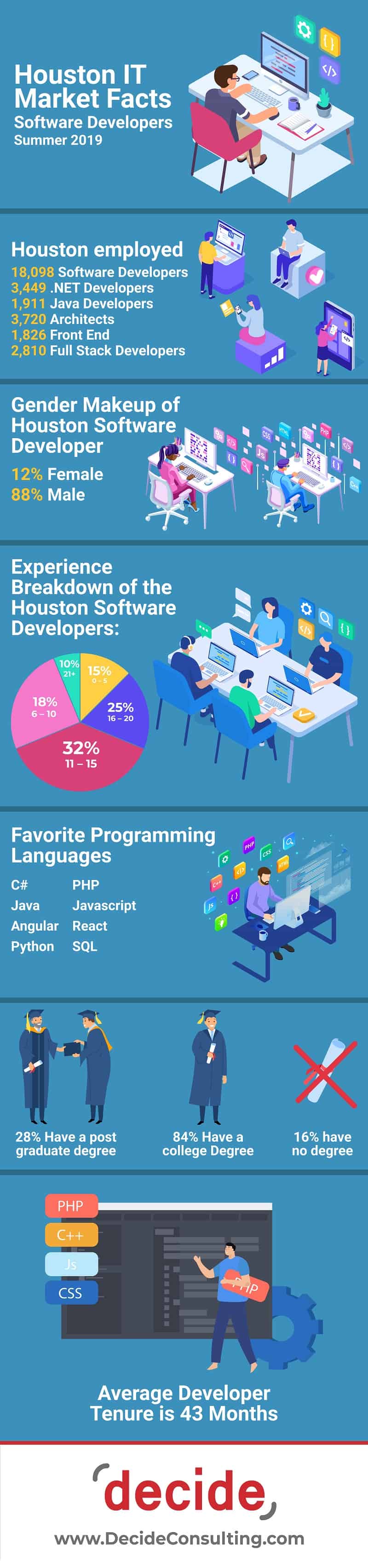 Infographic Houston IT Market Software Developers